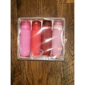 Ruby + Cash 4-Pack Travel Silicone Toiletry Bottle Set, TSA Approved